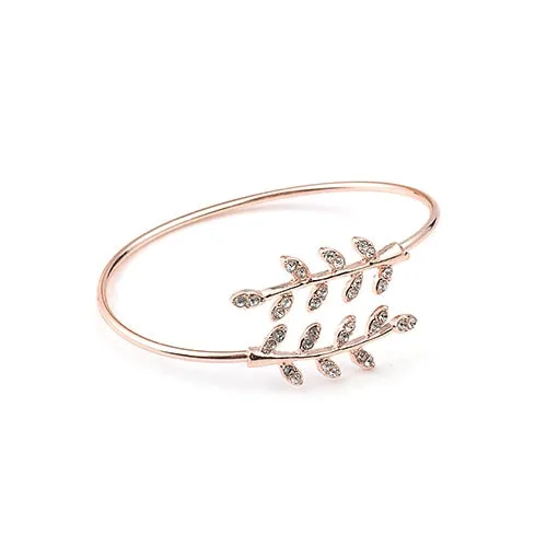 2022 NEW Gold Metal Alloy Arrow Link Chain Twist Bangle New Three Layer Romantic Open Cuff Bangles/Bracelet Set For Women