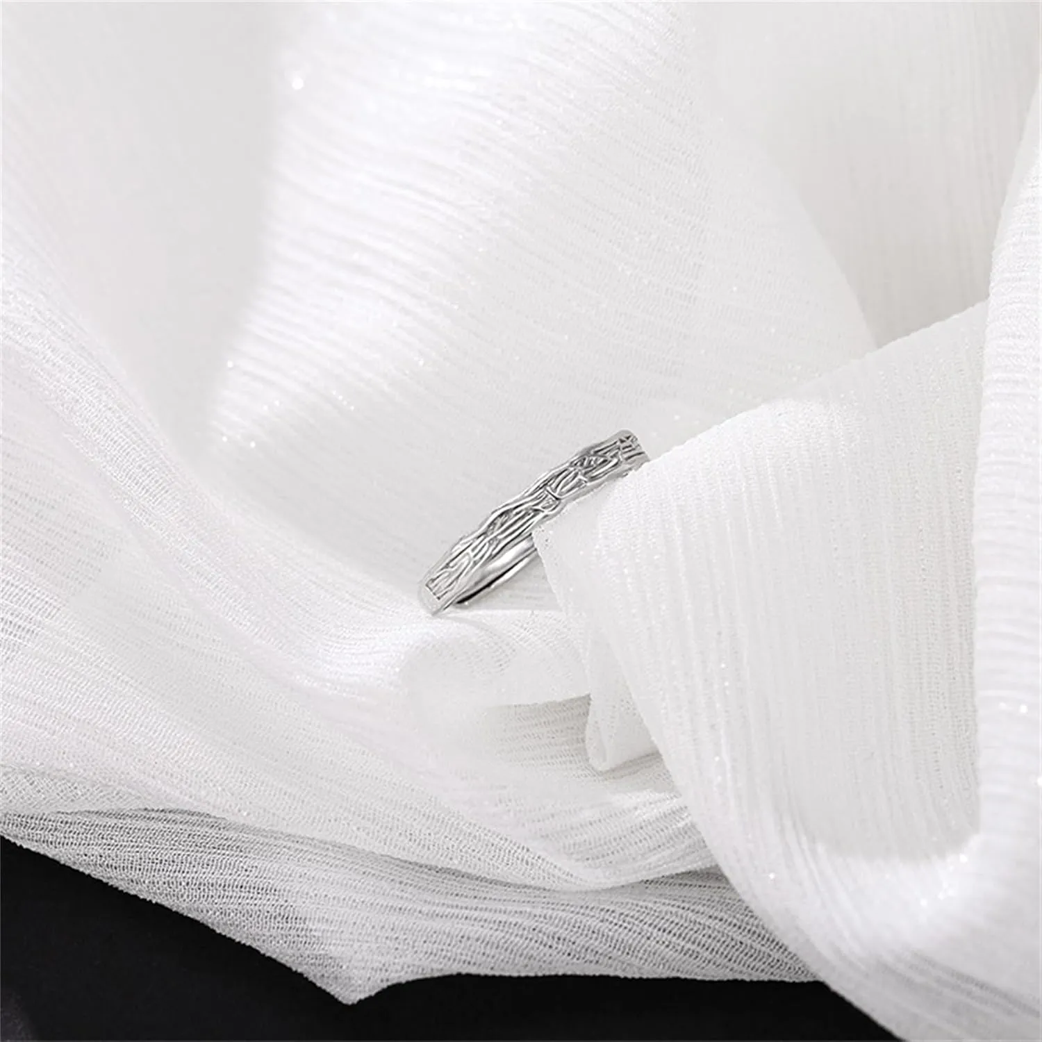 925 Sterling Silver Rings Real Silver Rings Adjustable Rings for Women Open Rings Thumb Rings Vintage Rings for Men Boho Rings Jewelry Gifts