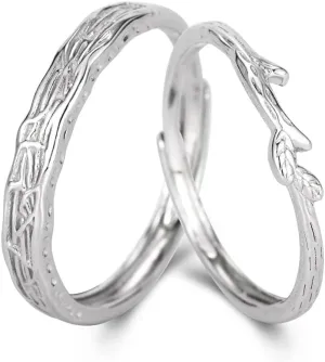 925 Sterling Silver Rings Real Silver Rings Adjustable Rings for Women Open Rings Thumb Rings Vintage Rings for Men Boho Rings Jewelry Gifts