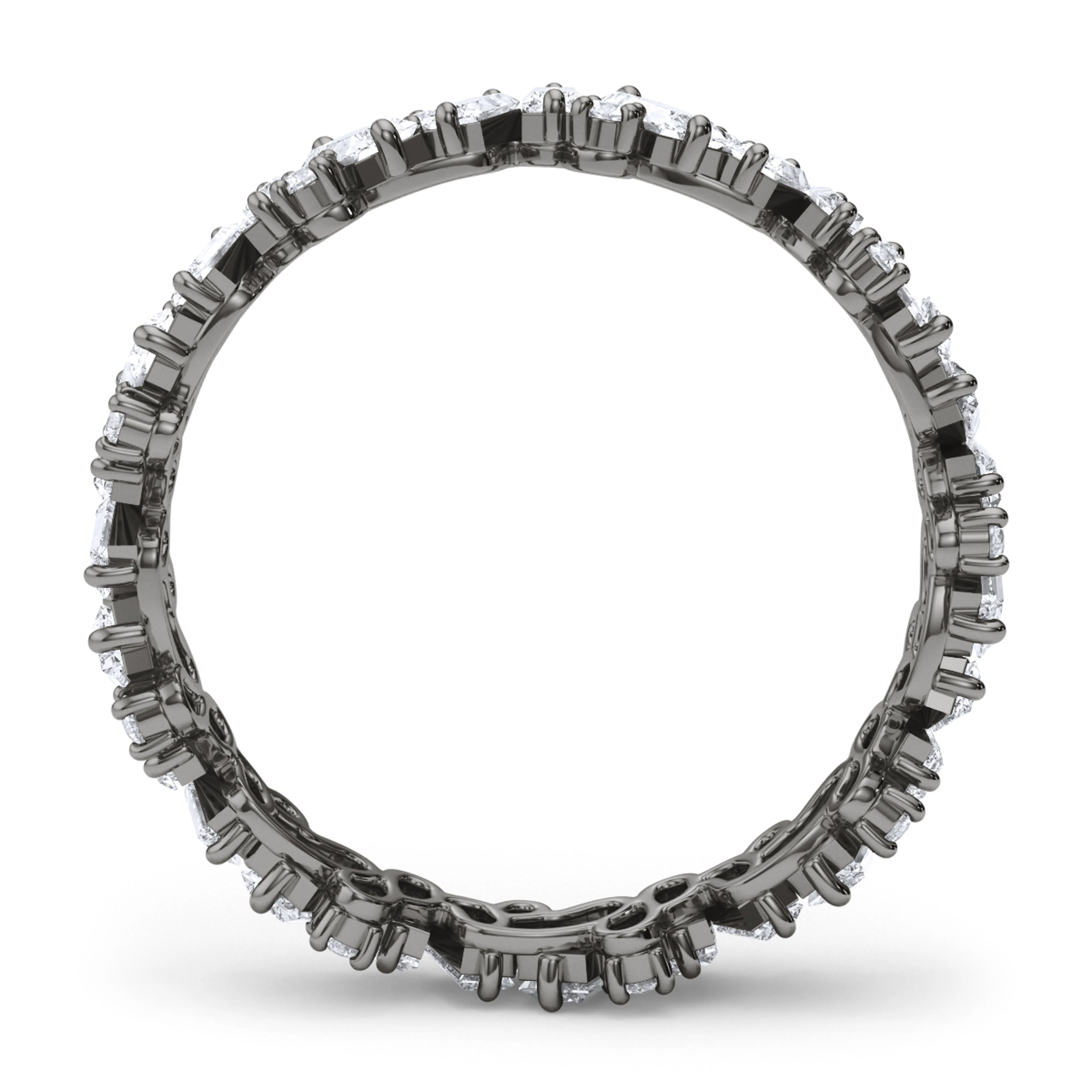 Baguette Round Brilliant Cut Diamond Eternity Band