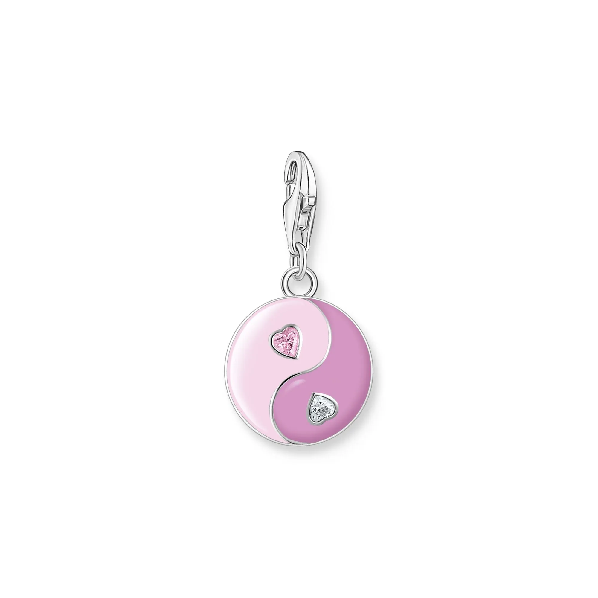 Charm Pendant yin & yang silver