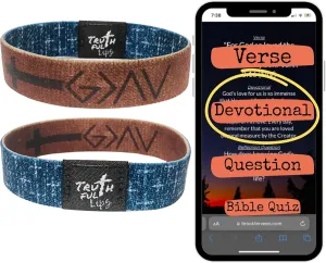 Daily Devotional Bracelets - Bible Verse Bracelets - Scripture Bracelets - NFC Tap Bible Bracelets