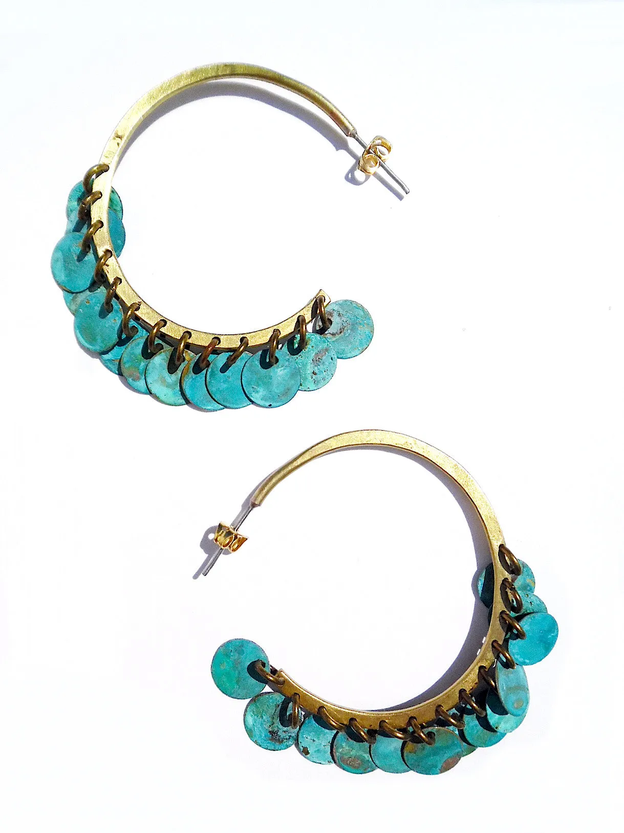 Earrings Arabia Hoops Patina Large
