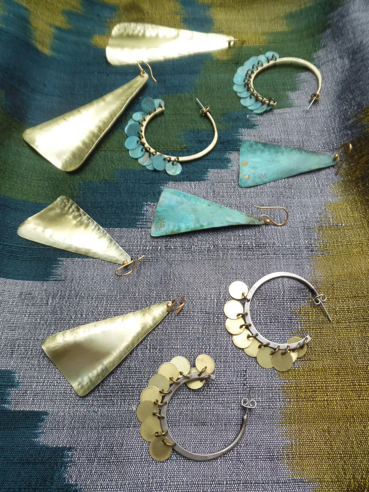 Earrings Arabia Hoops Patina Large