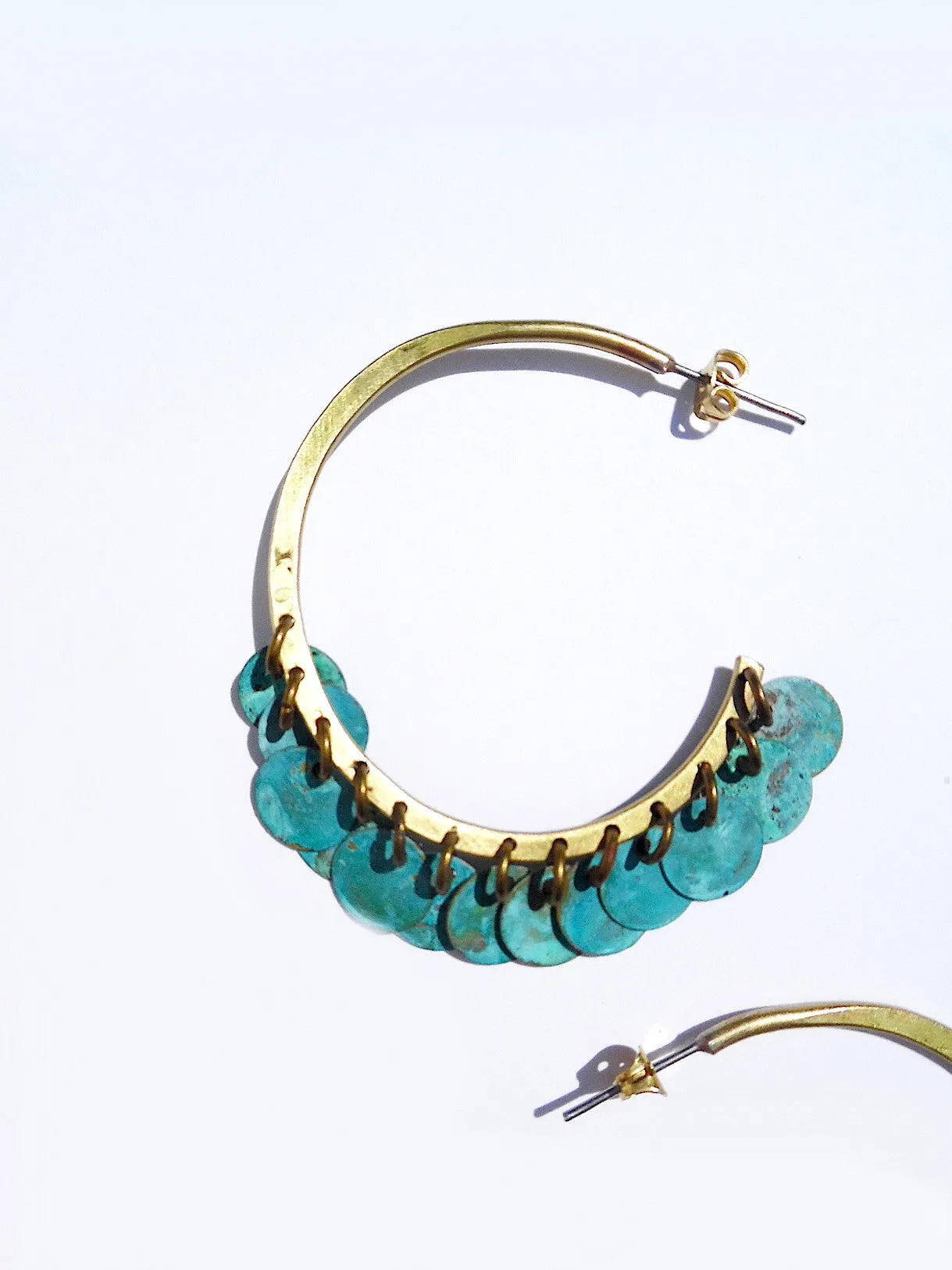 Earrings Arabia Hoops Patina Large