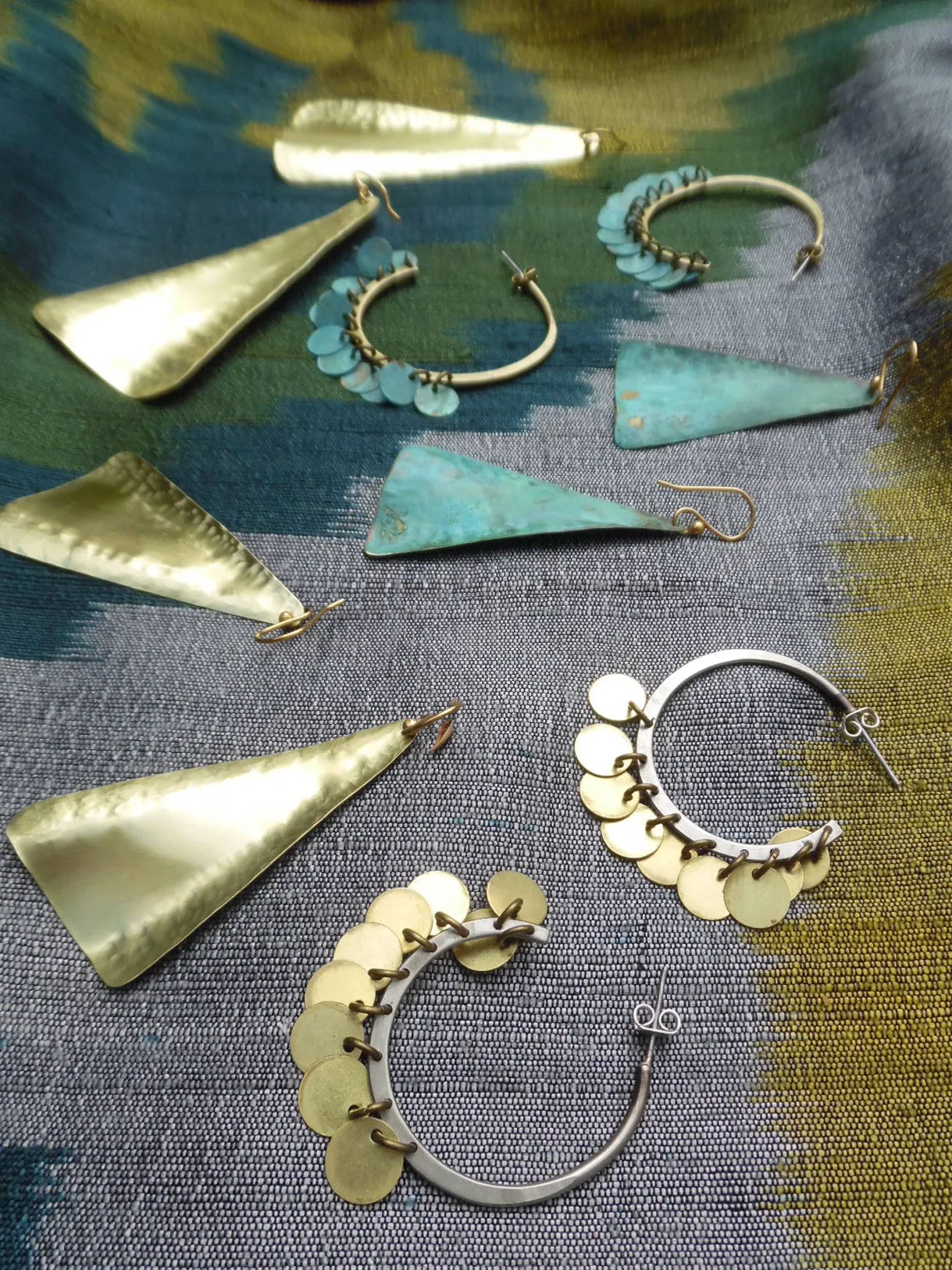 Earrings Arabia Hoops Patina Large