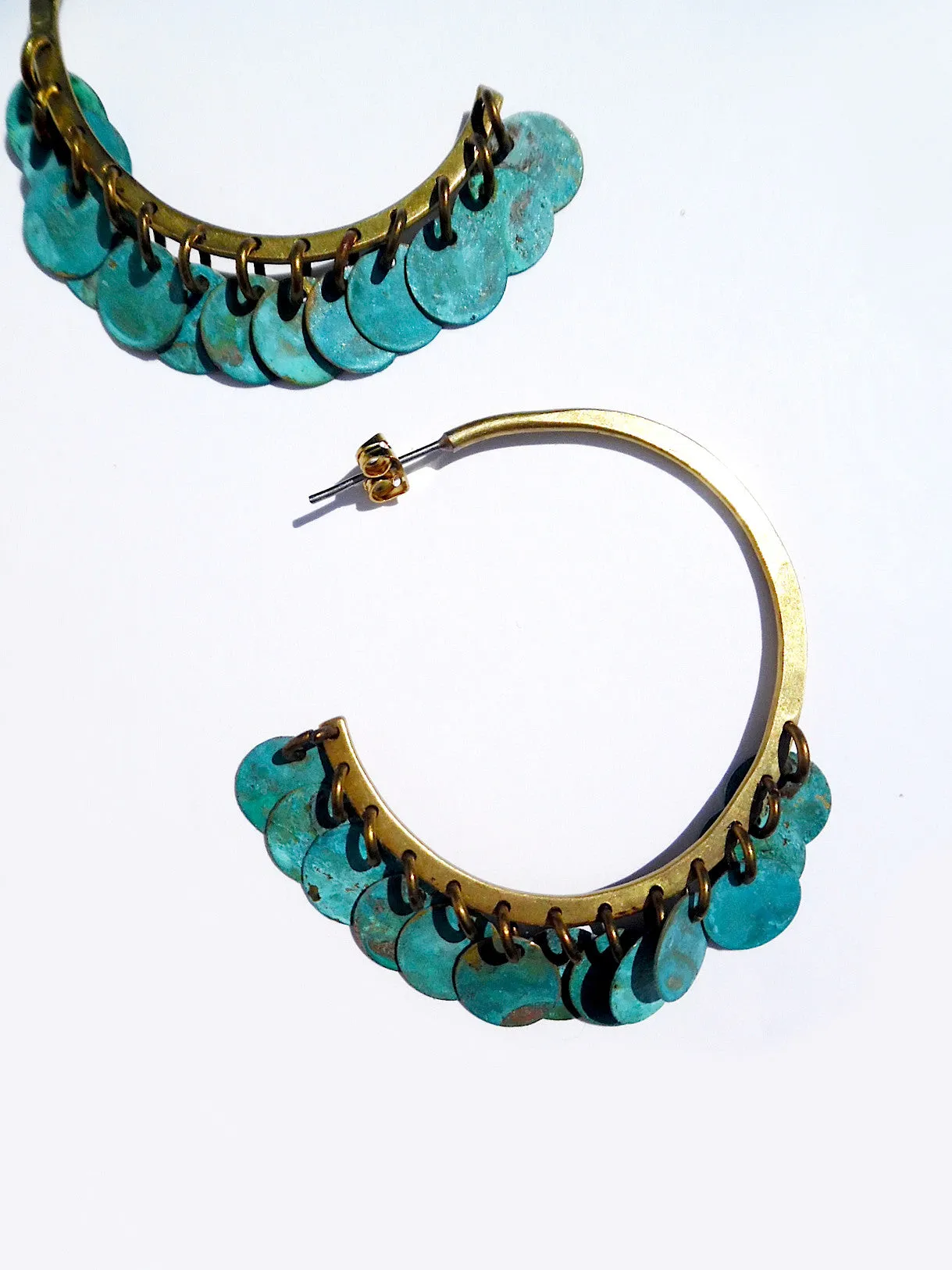 Earrings Arabia Hoops Patina Large