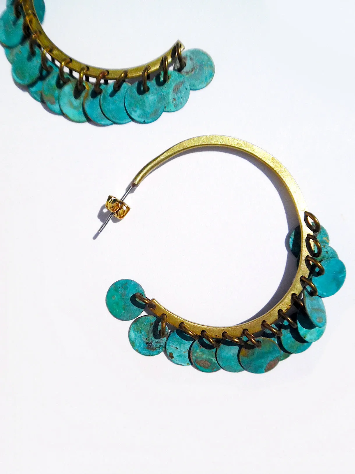 Earrings Arabia Hoops Patina Large