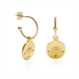 Eye of Protection HoopEarrings