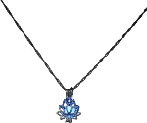 Luminous Glowing In The Dark Moon Flower Shaped Pendant Necklace For Women Yoga Prayer Buddhism Jewelry DANS02940
