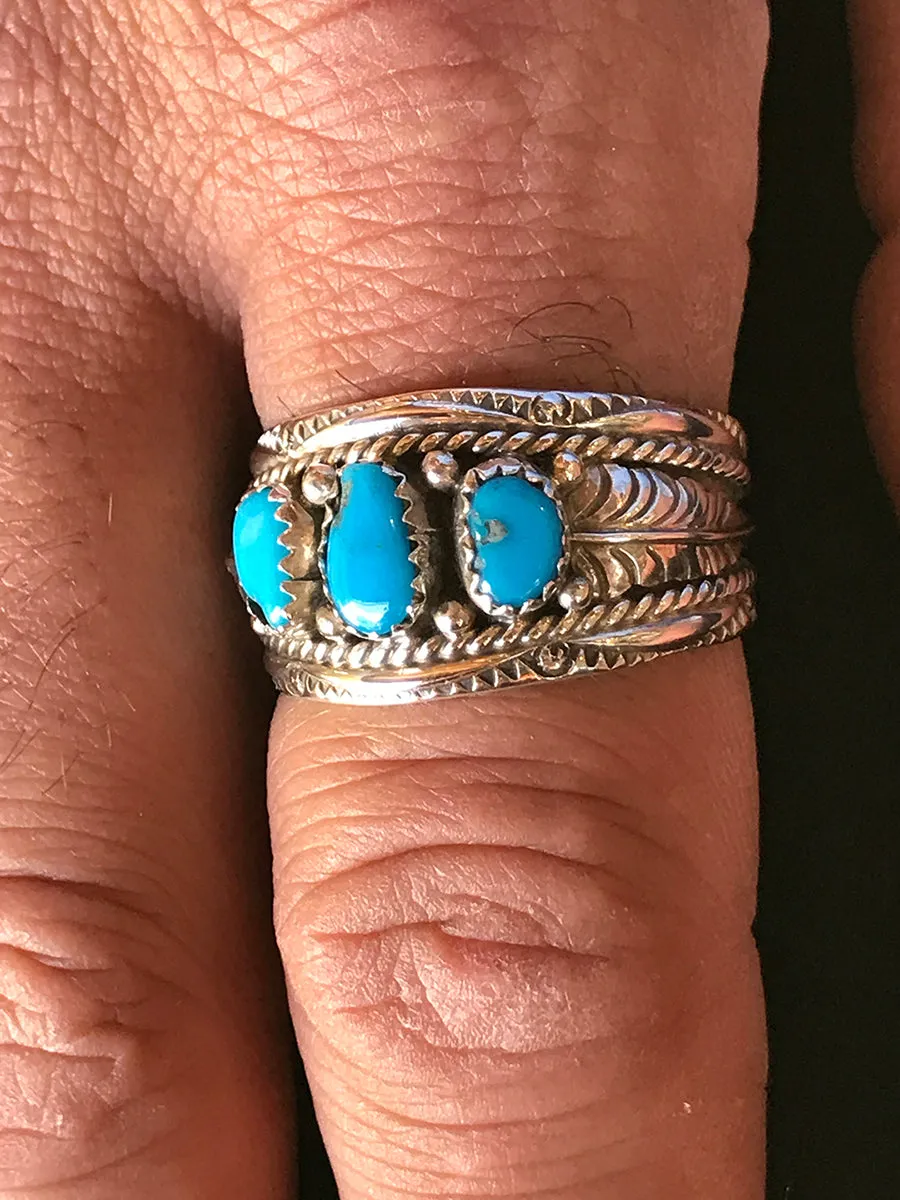 Men's Turquoise & Sterling Silver RING