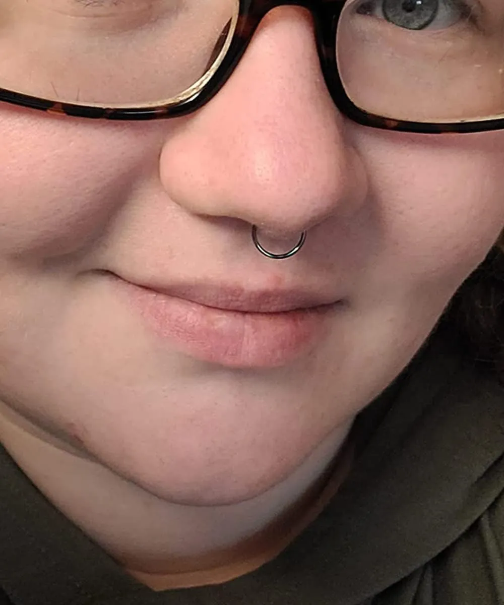 MODRSA Faux Septum Nose Rings - Clip on Septum Ring, Non Piercing Fake Nose Jewelry - Silver, Gold, Black