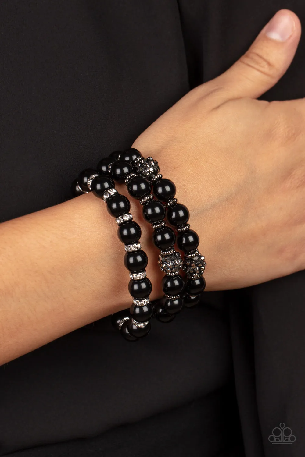Poshly Packing - Black  Paparazzi Bracelet