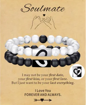 RANKEEF Tiger Eye Bracelet For Men 8MM Natural Stone Stretch Adjustable Black Crystal Beaded Bracelet for Men Women Gifts