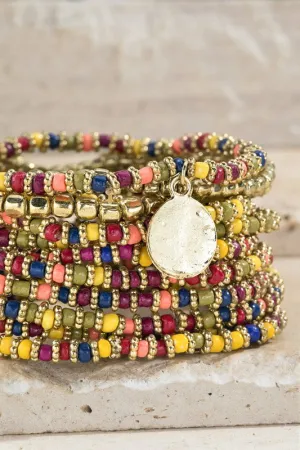 Seed and Bead Bracelet Stack