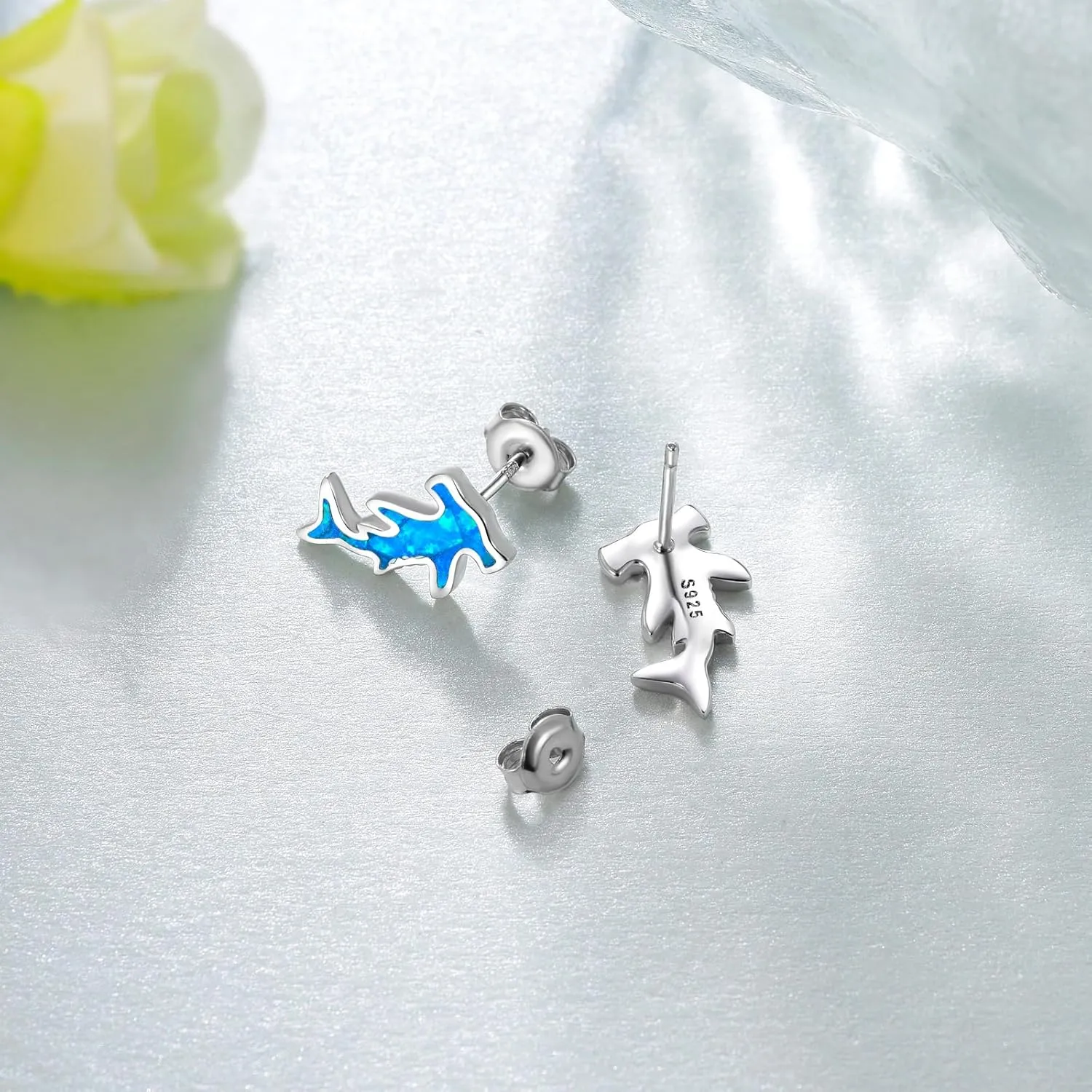 Shark/Sea Turtle/Killer Whale/Stingray Earrings for Women 925 Sterling Silver Ocean Earrings Cute Sea Animal Jewelry Gifts for Women