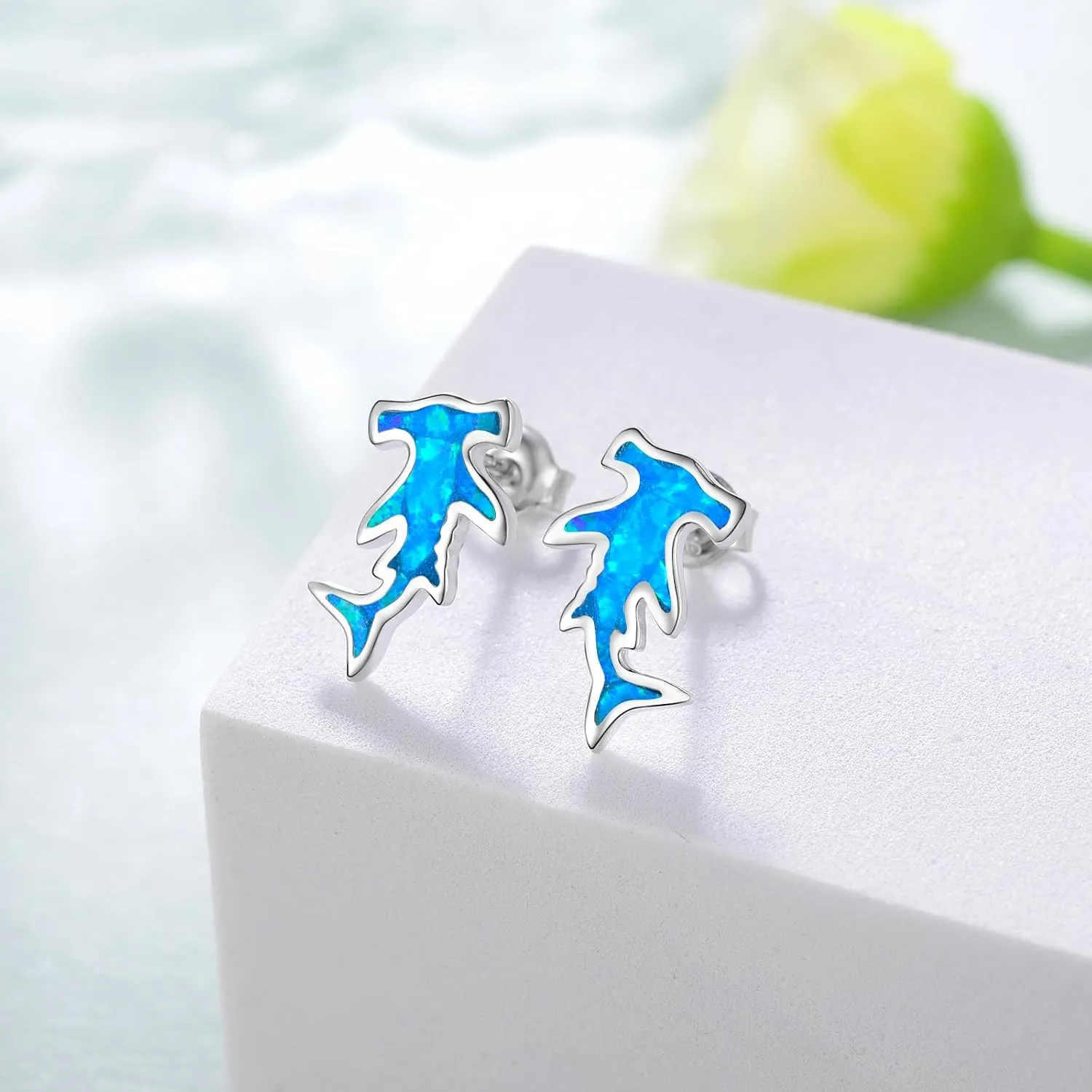 Shark/Sea Turtle/Killer Whale/Stingray Earrings for Women 925 Sterling Silver Ocean Earrings Cute Sea Animal Jewelry Gifts for Women
