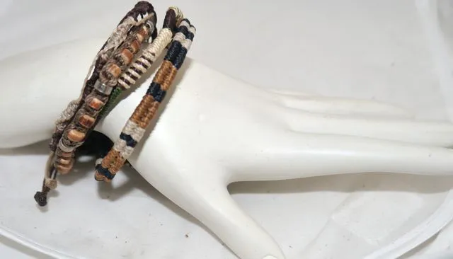 Wakami Fair Trade 4 Strand Earth Bracelet Set
